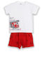 Kids' Set with Shorts Summer 2pcs White
