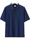 Polo Kurzarmbluse Marineblau