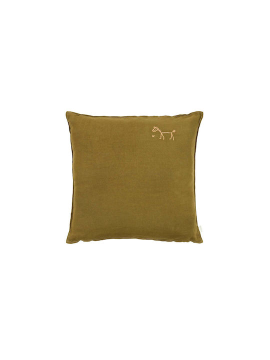 Nobodinoz Μαξιλάρι Καναπέ L1N0 Moss Green 45x45εκ.