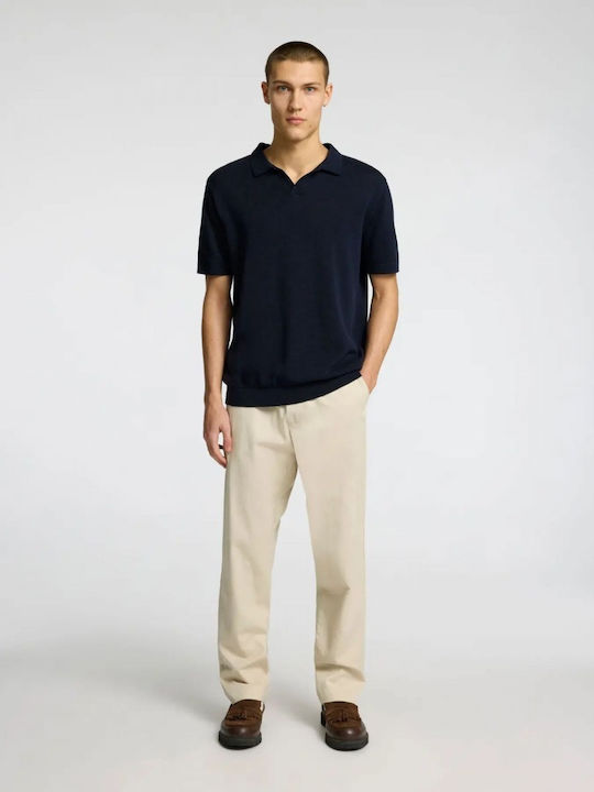 Selected Polo T-Shirt Sky Captain (blue)