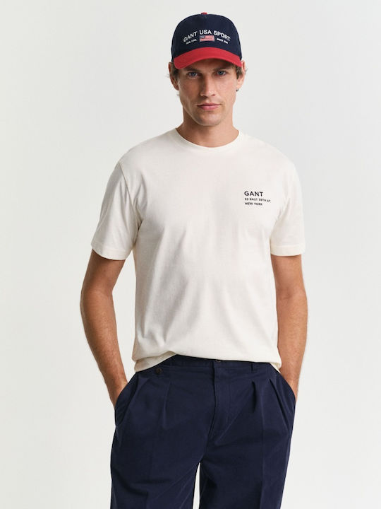 Gant T-shirt Εκρου
