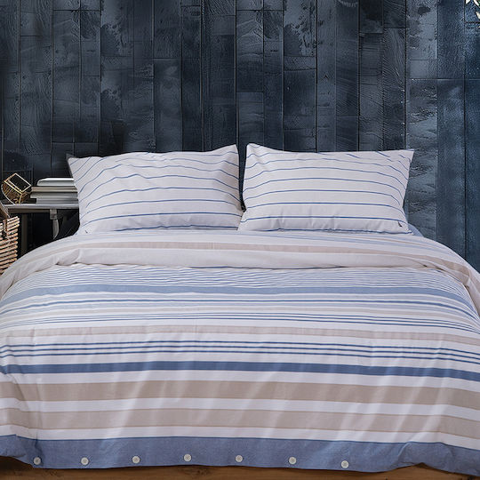 Nef-Nef Homeware Bettwäsche-Set Überdoppel 240x270cm. Nautica Ocean Denim 4Stück