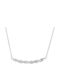 Brizzling Halskette Doppelter aus Silber mit Diamant