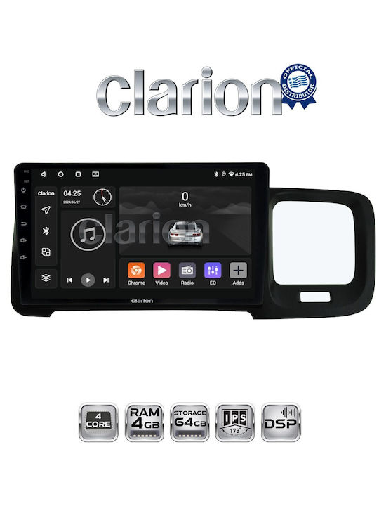 Clarion Auto-Audiosystem für Volvo S60 2010 > 2018 (Bluetooth/USB/WiFi/GPS/Apple-Carplay/Android-Auto)