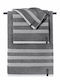 Guy Laroche Σετ Πετσέτες Μπάνιου 3τμχ Trio Anthracite Βάρους 500gr/m²