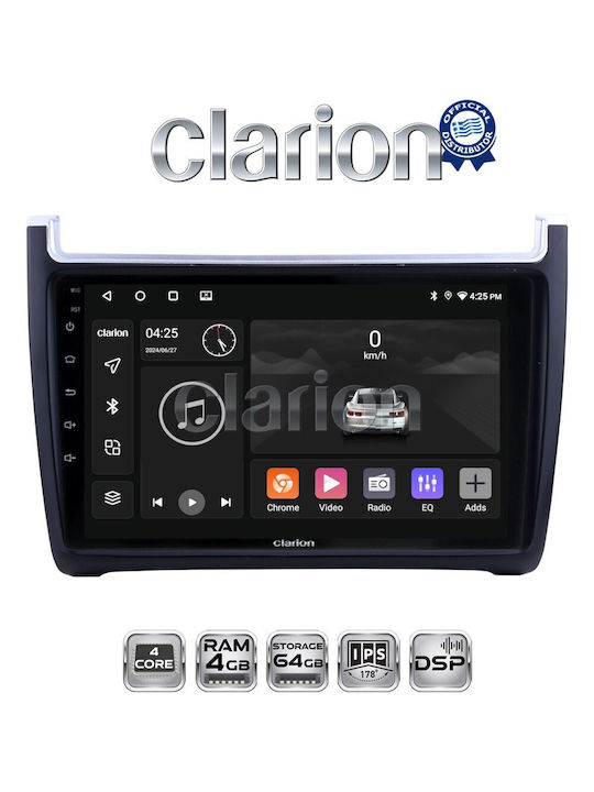 Clarion Ηχοσύστημα Αυτοκινήτου για Volkswagen Polo / Caddy 2014>2017 (Bluetooth/USB/WiFi/GPS/Apple-Carplay/Android-Auto)