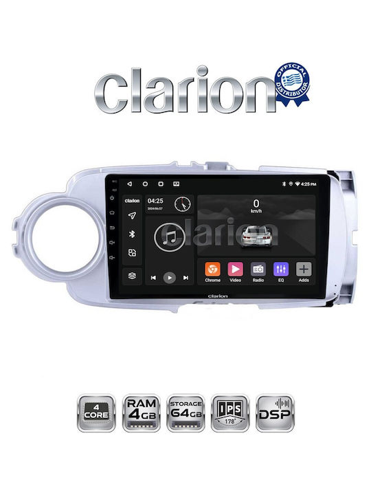 Clarion Auto-Audiosystem für Toyota Yaris Chevrolet Volt 2012 > 2015 (Bluetooth/USB/WiFi/GPS/Apple-Carplay/Android-Auto)