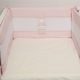 Pierre Cardin Crib Bumpers Classic Inside Pink 35x210cm