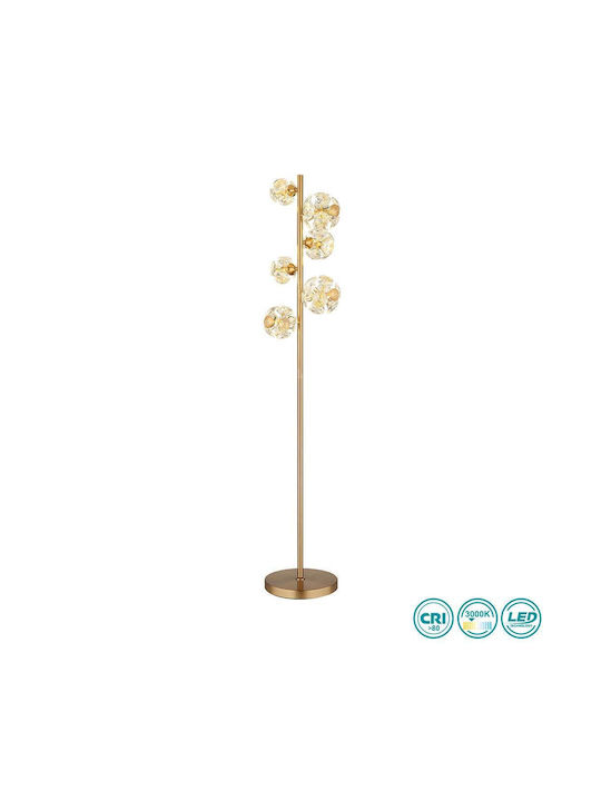 Globo Lighting Stehleuchte H155xB28.5cm. Gold
