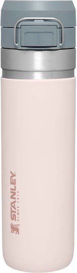Stanley Go Quick Flip Bottle Thermos Stainless Steel BPA Free 700ml Rose