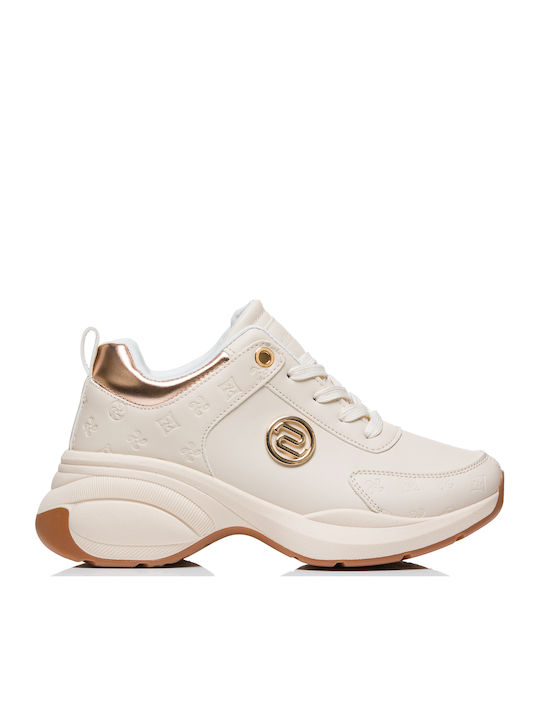 Zak Damen Flatforms Sneakers Beige
