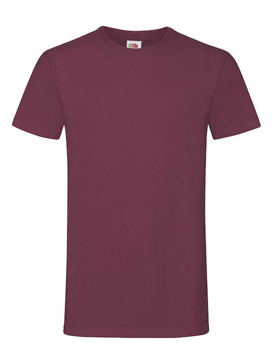 Men's Sofspun Cotton T-Shirt Burgundy Size 2XL