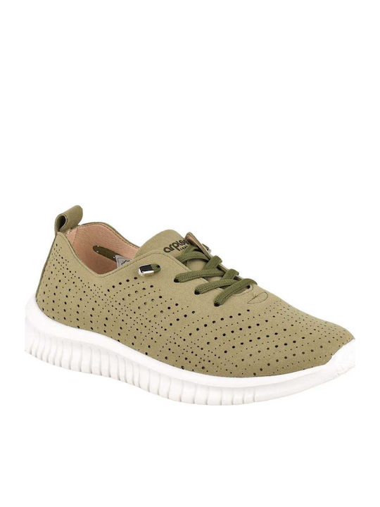 Amarpies Γυναικεία Ανατομικά Sneakers Χακί