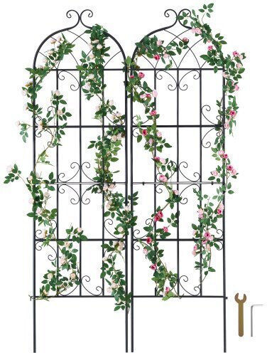 Vevor Set of 2 Metal Plant Climbing Supports 71x20 In Rust Resistant Hpjhx2jth71wkvlcjv0