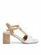 Leder Sandalen Weiß