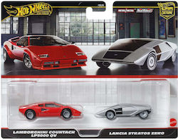 Hot Wheels Premium Αυτοκινητάκι Lamborghini Countach LP5000 QV & Lancia Stratos Zero (Διάφορα Σχέδια) 1τμχ για 3+ Ετών