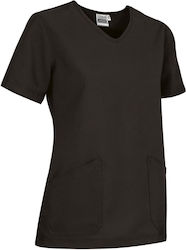 Valento Medizinische Bluse Schwarz Valento Medizinische Bluse Schwarz