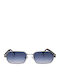 Urban Owl Unisex Γυαλιά Ηλίου με Ασημί Μεταλλικό Σκελετό και Μπλε Ντεγκραντέ Καθρέφτη Φακό HUNTER-C2