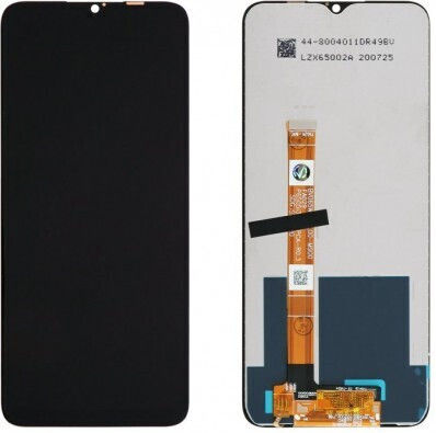 Οθόνη Lcd+touch mit Touch-Mechanismus und Rahmen für Realme C3, Realme C3i (Schwarz)