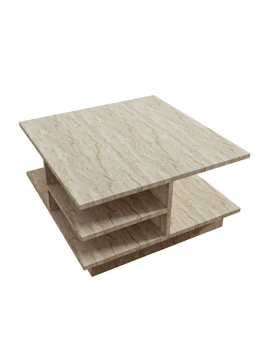 Quadratischer Zentraler Kaffeetisch Skull Holz ...