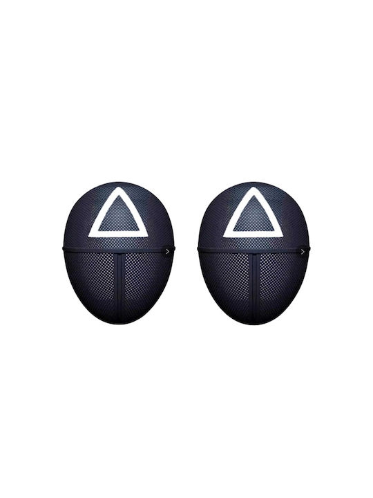 Set Two Masks Carnival Squid Game Triangle Black