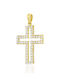Metrongold Damen Gold Kreuz 18K