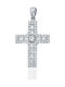 Metrongold Damen Weißgold Kreuz 18K