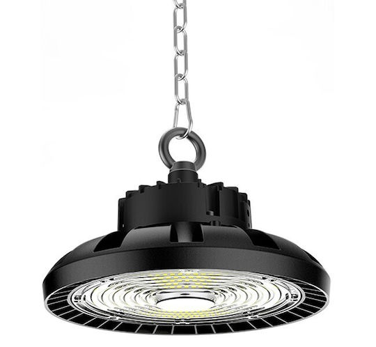 Agroequip Commercial Bell Light 110W Natural White 21750lm with Built-in LED Black Ø30xH20cm