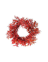 Wreath Red Leaves Ø24cm