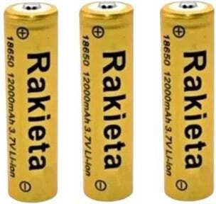 Set Three 18650 Li-ion Batteries 3.7v 12000mah
