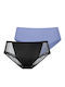 Women's Slip 2Pack Black-blue