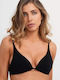 Triangle Triangle Bra with Light Padding without Underwire Black