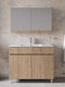 Royal Toledo 100 Walnut 101x46x72cm Vanity Sink Base Mirror Cabinet