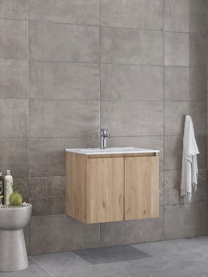 Dulap bază lavoar Royal Madrid 60 Nuc 61x46x50cm