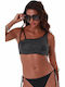 Bikini Sports Bra C Cup Black