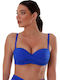Bikini Bra with Detachable & Adjustable Straps Royal Blue