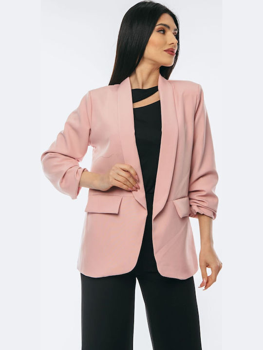 Dress Up Blazer pentru femei Sacou ROZ
