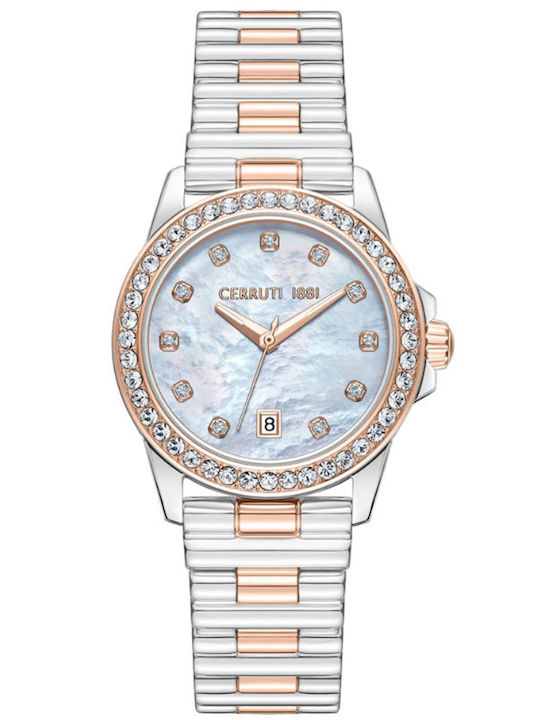 Cerruti Ceas de Damă cu Argintiu Brățară Metalică