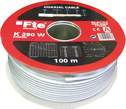 Fte K290w Coaxial Cable Rg6 100m
