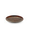 Tria Hybrid Πιάτο Ρηχό από Μελαμίνη CHESTNUT με Διάμετρο 21cm