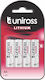 Uniross AA Литиеви Батерии 4 Опаковки
