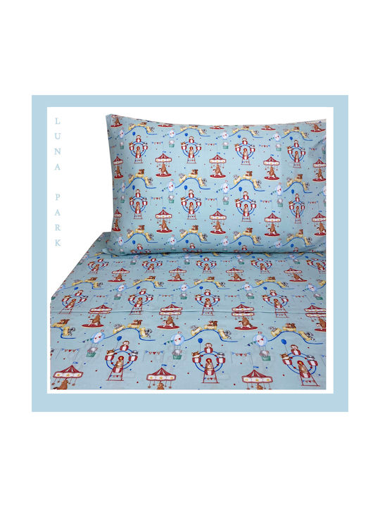Astron Italy Kids Sheets Single Cotton Luna Par...