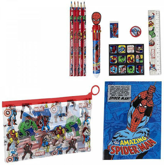 Super-Schulset 14 Schreibartikel Marvel Avengers