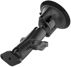 RAM Mount Twist-Lock Suction Cup Double Ball Mount Βάση Κινητού Μαύρη