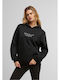 Women's Sweatshirt Hooded Black