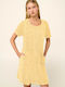 Solid Color Terry Beach Dress Zipper Yellow Banana 22534-yellow Banana 22534-yellow Banana Yellow Banana