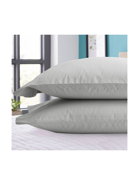 To megalo pazari Il-line Pillowcase Set Grey 50x70cm.