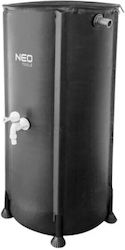 Neo Tools Vertical Cylindrical Plastic Storage Tank 100lt for Water / Petroleum Black