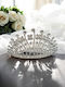 High Silver Rhinestone Zircon Bridal Tiara