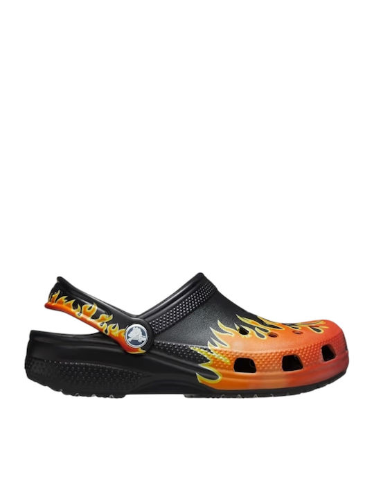 Crocs Kids' Classic Ανδρικά Ανατομικά Σαμπό Μαύρα
